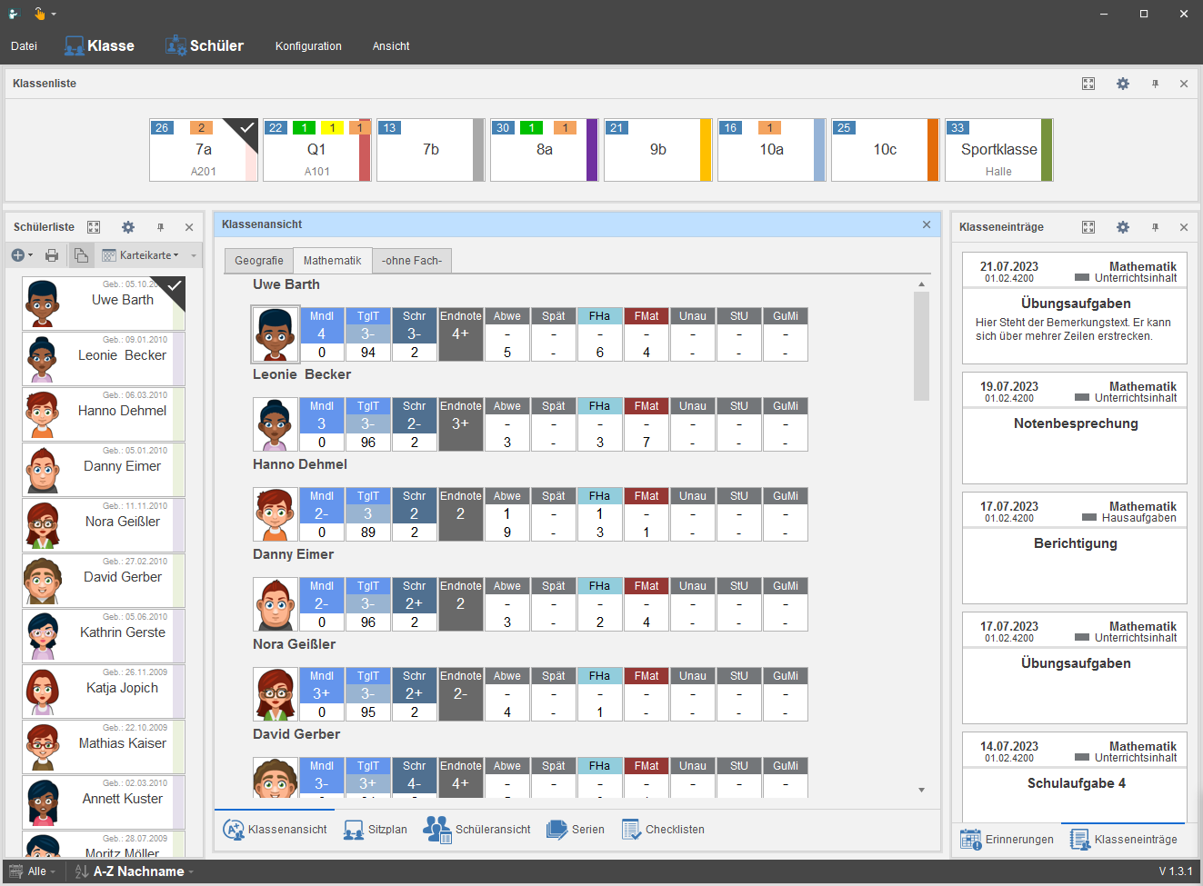 Daten auf dem Desktop